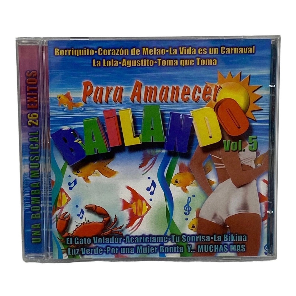 Para Amanecer Bailando Vol 5 CD 26 Exitos Latin Dance El Gato‎ Volador 2001